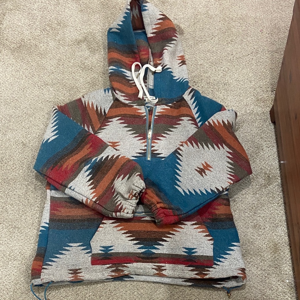 Aztec Patterned Hoodie
